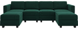 Modular Sectional Sofa Oversized U Shaped Sectional Couch with Reversible Chaise Velvet