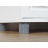 SystemBuild Evolution Kendall 36" 2 Door/2 Drawer Storage Cabinet - White