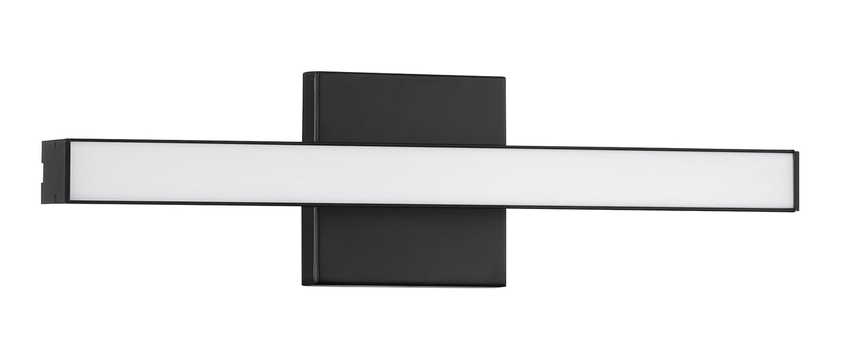 10118FB-LED Trim Vanity, Integrated LED, Flat Black