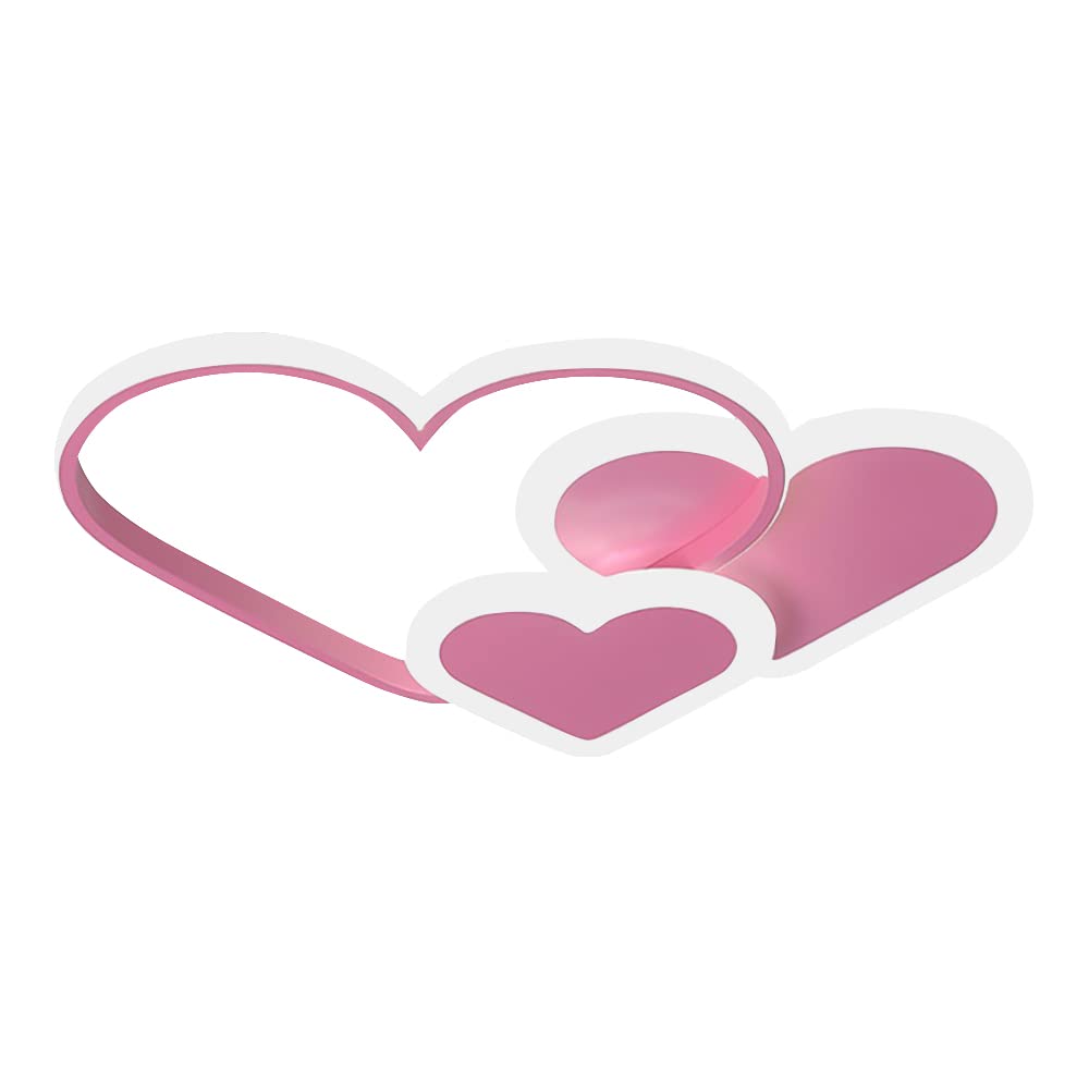 Heart Shaped LED Ceiling Light - Dimmable Kids Room Chandelier