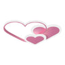 Heart Shaped LED Ceiling Light - Dimmable Kids Room Chandelier