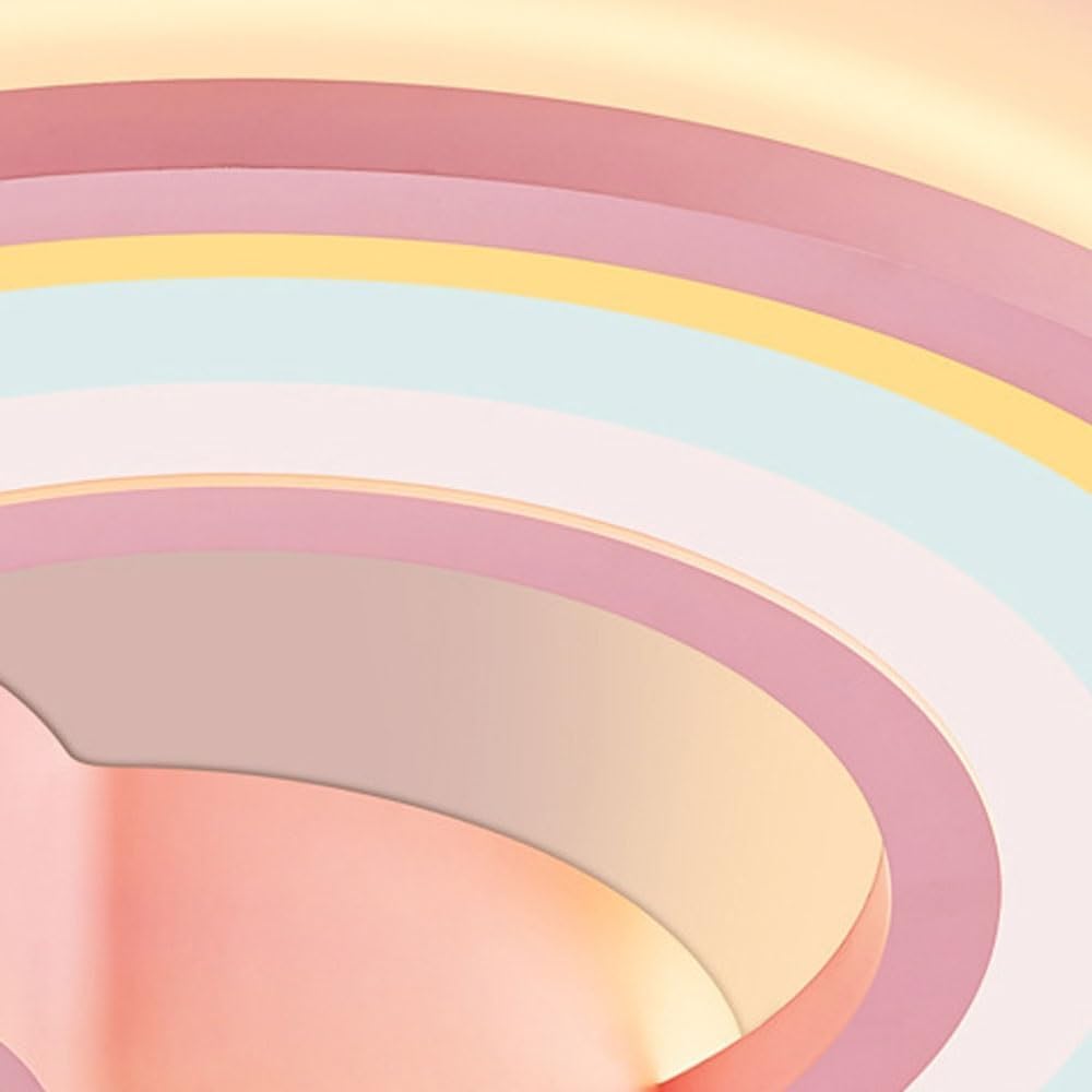72W Cloud Ceiling Light LED Dimmable Rainbow Pink Flush Mount