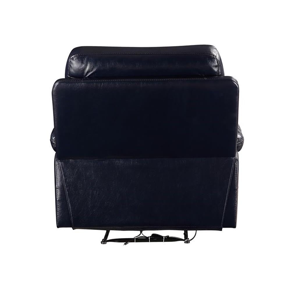 Horizontal Tufted Motion Recliner in Navy