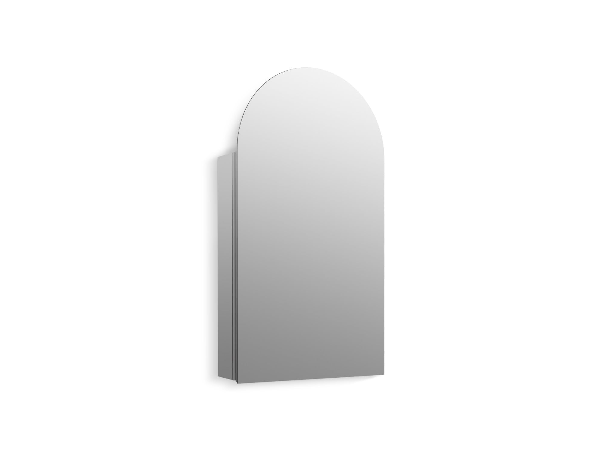 Embark Medicine Cabinet, Deep Storage with Adjustable Shelves and Arch Mirrored Door,