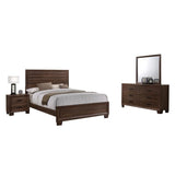 Brandon 4-Piece Bedroom Set Medium Warm Brown, Queen