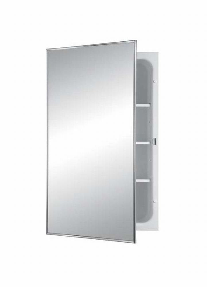 468BC Basic Styleline Recessed Steel Medicine Cabinet, White