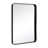 Black Wall Mirror for Bathroom,  Metal Framed Bathroom Mirror