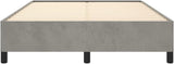 Bed Frame Light Gray 59.8"x79.9" Queen Velvet
