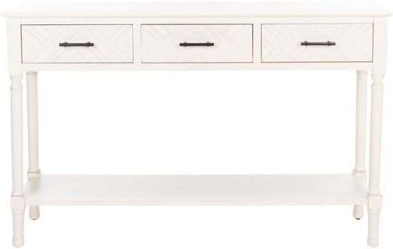 Home Collection Peyton Brown 3-Drawer Lower Shelf Console Table CNS5705C, 0