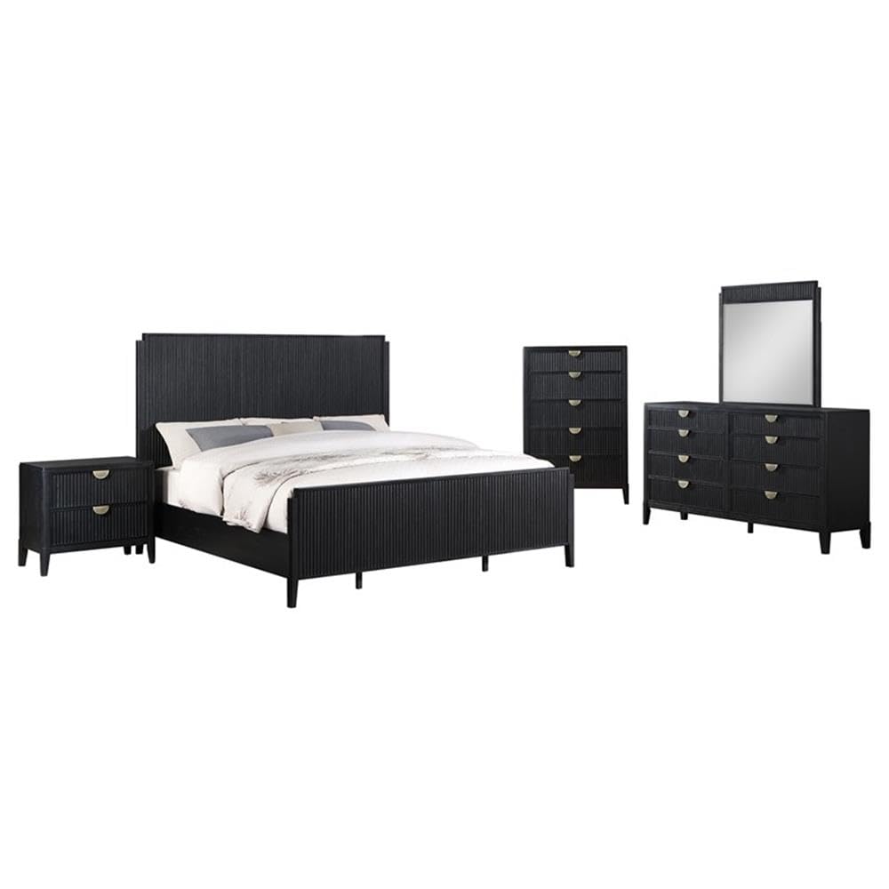 Brookmead 5-Piece California King Bedroom Set Black