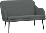 Comfy Loveseat Couch, Modern 2-Seater Sofa Loveseat, Small Loveseat Sofa, 2-Seater Bench for Living Room Bedroom Office, Dark Gray 43.3"x29.9"x31.5" Fabric,-324