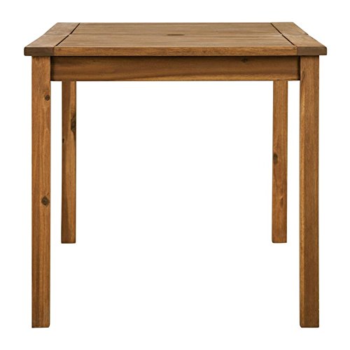 Acacia Wood Patio Dining Table in Brown