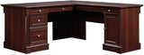 Contemporary Engineered Wood L-Shaped Computer Desk with 3 Drawers