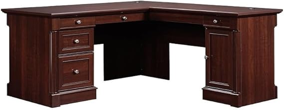 Executive L-Shaped Computer Desk with 3 Drawers
