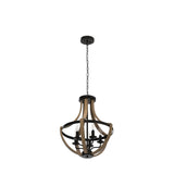 17.7" Modern Farmhouse Geometric Chandelier Light Fixture