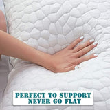 QUTOOL Shredded Memory Foam King Pillows 2 Pack, Adjustable Gel Pillows for Side Stomach and Back Sleepers Luxury Bed Pillow with Washable Cover