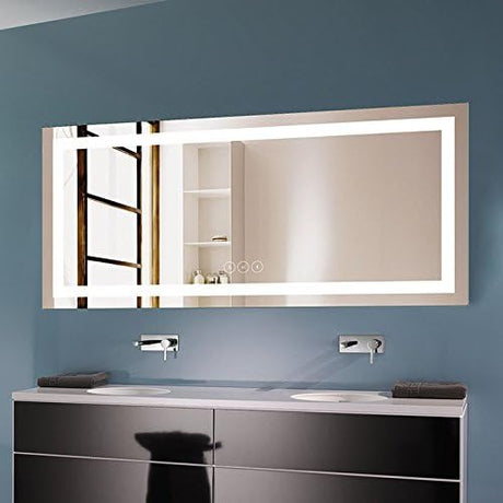 Bathroom Mirror with Lights, LED Lighted Bathroom Vanity Mirror, Led Mirror for Bathroom,