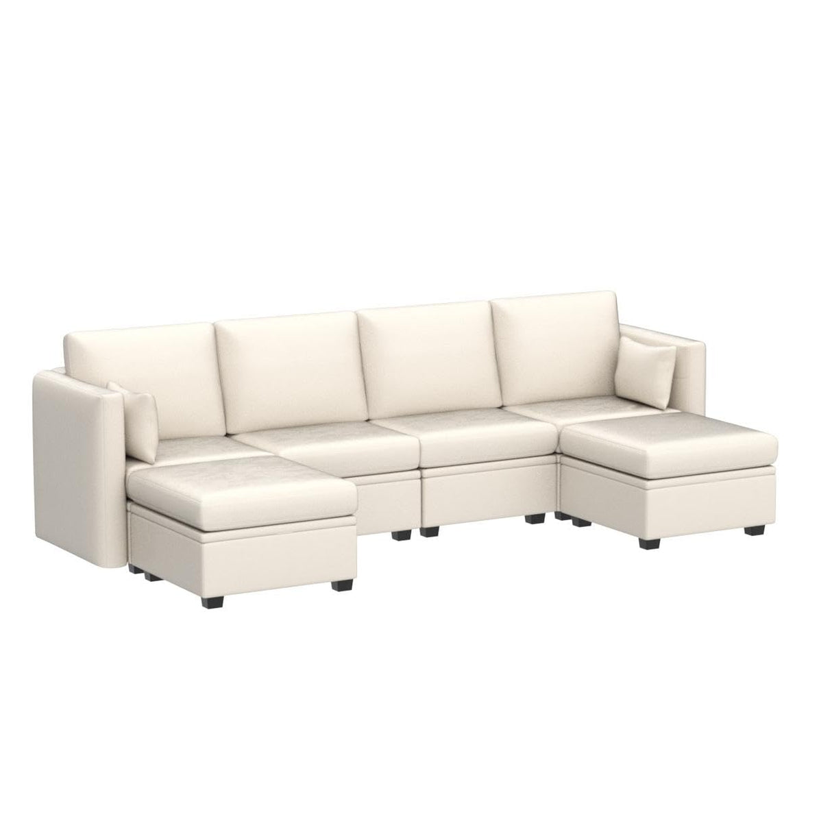 Modular Sectional Sofa, Convertible U Shaped Sofa Couch with Storage, High Supportive & Soft Sponges