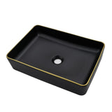 20Inch Bathroom Vessel Sink Rectangular - HLBLFY 20X14 Inch Bathroom