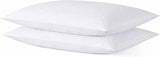 Medium Thin Flat Slim Ultra Soft Bed Pillows Standard Size Set of 2 Pack for Sleeping