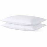 Medium Thin Flat Slim Ultra Soft Bed Pillows Queen Size Set of 2 Pack for Sleeping