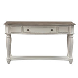 Liberty Furniture Industries Magnolia Manor Sofa Table, W52 x D18 x H30, White