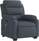 Stand-Up Massage Recliner Chair - Lift & Tilt, Vibration Massage, Plush Velvet Comfort,