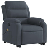 Stand-Up Massage Recliner Chair - Lift & Tilt, Vibration Massage, Plush Velvet Comfort,