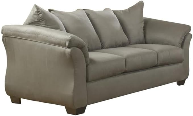 Darcy Casual Plush Sofa, Grayish Brown