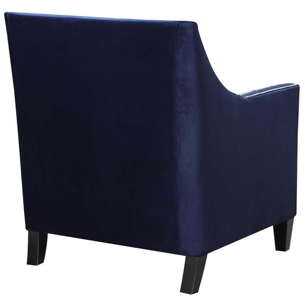 Furnishings Teagan Accent Arm Chair in Navy Fabric