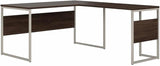 Bush Business Furniture Hybrid L Shaped Table Desk with Metal Legs