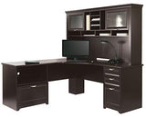 Magellan Performance 71"W L-Shaped Desk, Espresso