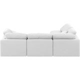 141White-Sec4B Indulge Collection Modern | Contemporary Modular Sectional with Rich