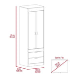 Lisboa 2 Spacious Drawer 2 Door Cabinet Bedroom Armoire