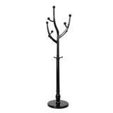 Wood Coat Rack Coat Tree Freestanding with Hooks, Heavy Duty Standing Coat Rack