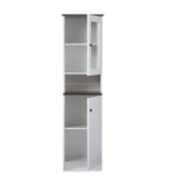 Studio DR 883300-White/Wenge Cabinet, White/Dark Brown