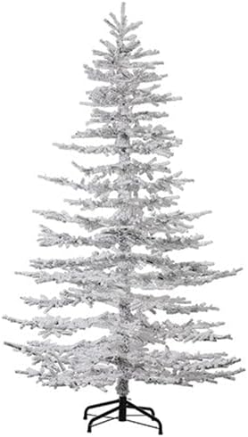 9'Hx68 W Snowed Garden Pine Artificial Christmas Tree w/Stand -Snow