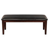 48" Dining Bench with Bi-Cast Vinyl Padded Seat