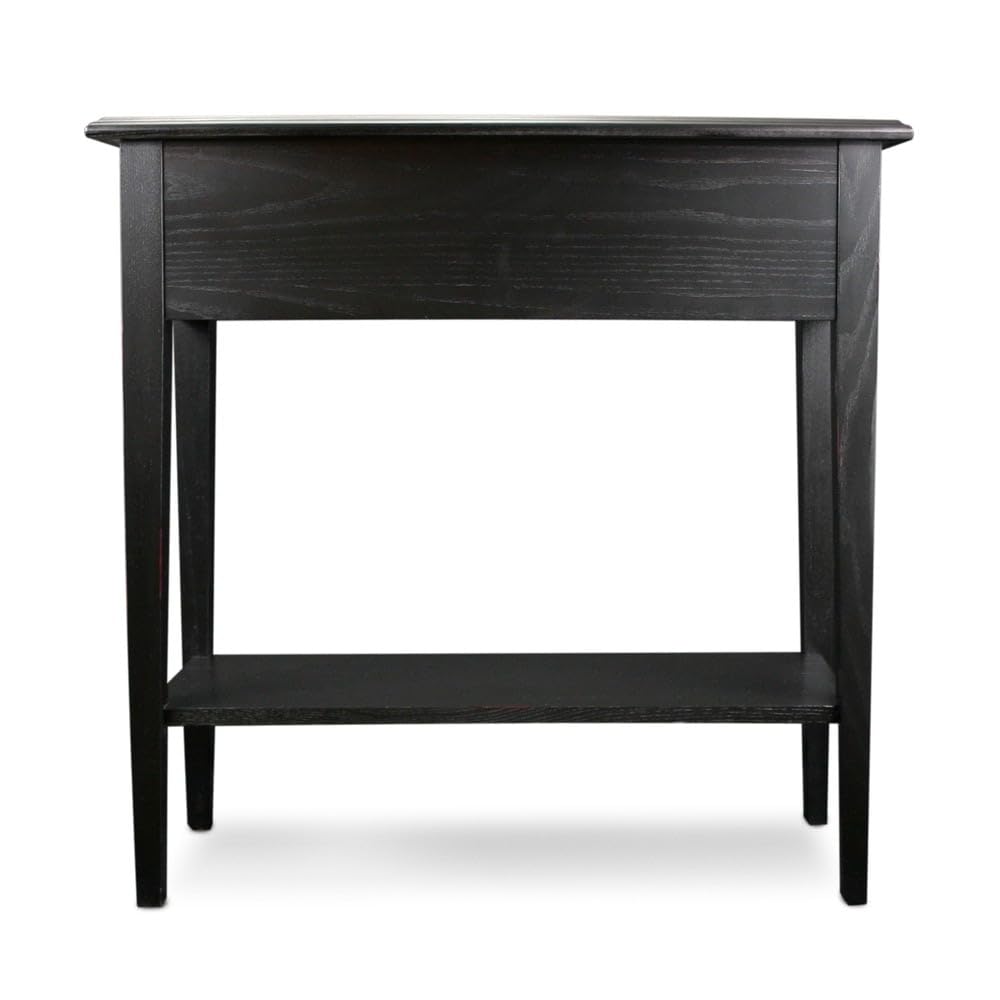 Leick Home Two Drawer Petite Console with Shelf, Medium Oak, 29.75" W