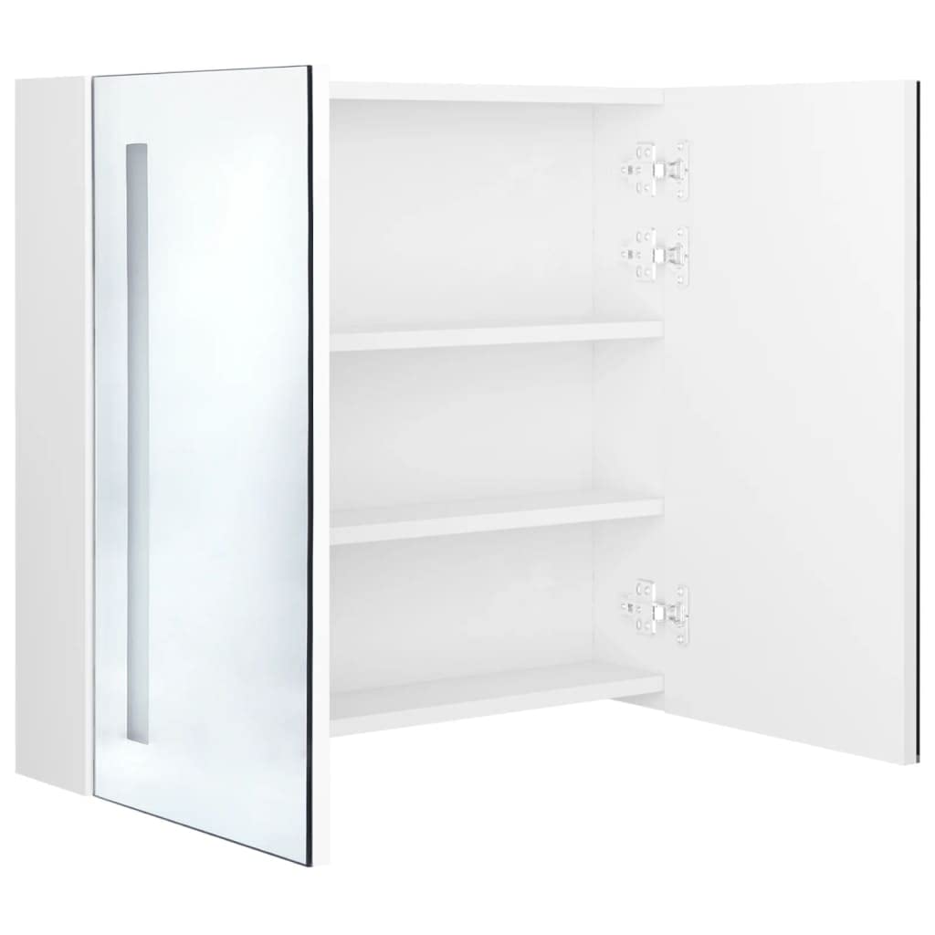 LED Bathroom Mirror Cabinet Shining White 24.4"x5.5"x23.6"-65241026