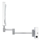 Norabel Modern Square Framed Bathroom Wall Mirror with Light 7-7/8" x 12-7/16"