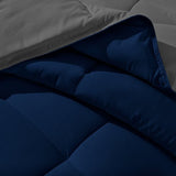 1 Pieces Light Fluffy Comforter Queen Size Goose Down Alternative Reversible