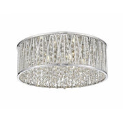 872CH-RF16 6 Light Flush Mount, Chrome