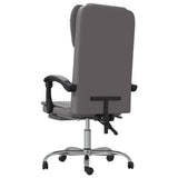 SKM Reclining Office Chair Gray Faux Leather (15.2 KG/33.44 LBS)