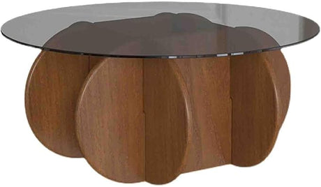 Glass Coffee Table, Modern Round Coffee Tables, Round Glass Coffee Table