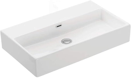 Quattro 70.00 Ceramic Above Counter/Wall Mount Rectangular Bathroom Sink