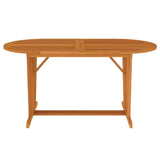 Outdoor Dining Table, Patio Table with Umbrella Hole, Garden Table