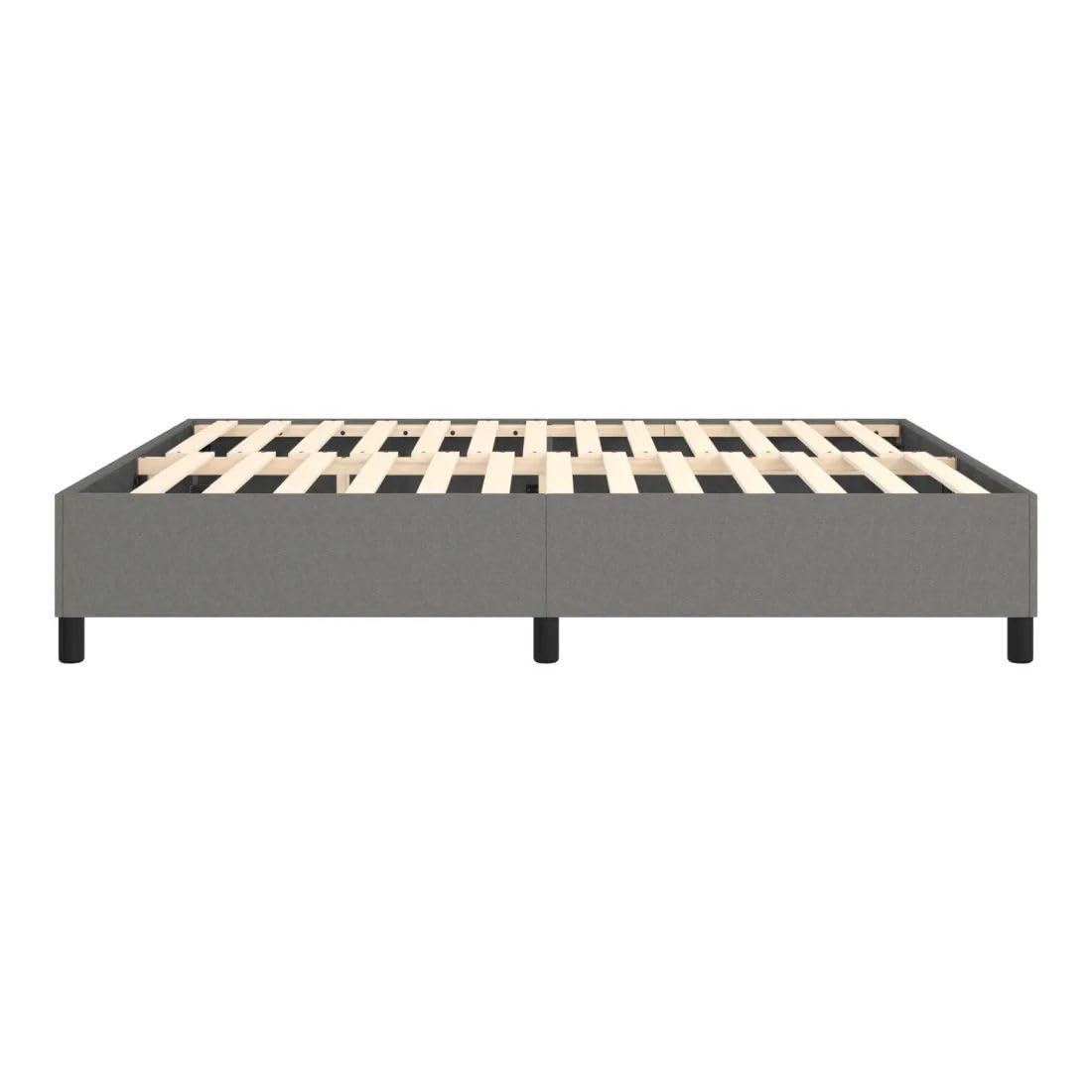 Bed Frame Dark Gray 72"X83.9" California King Fabric 3120910