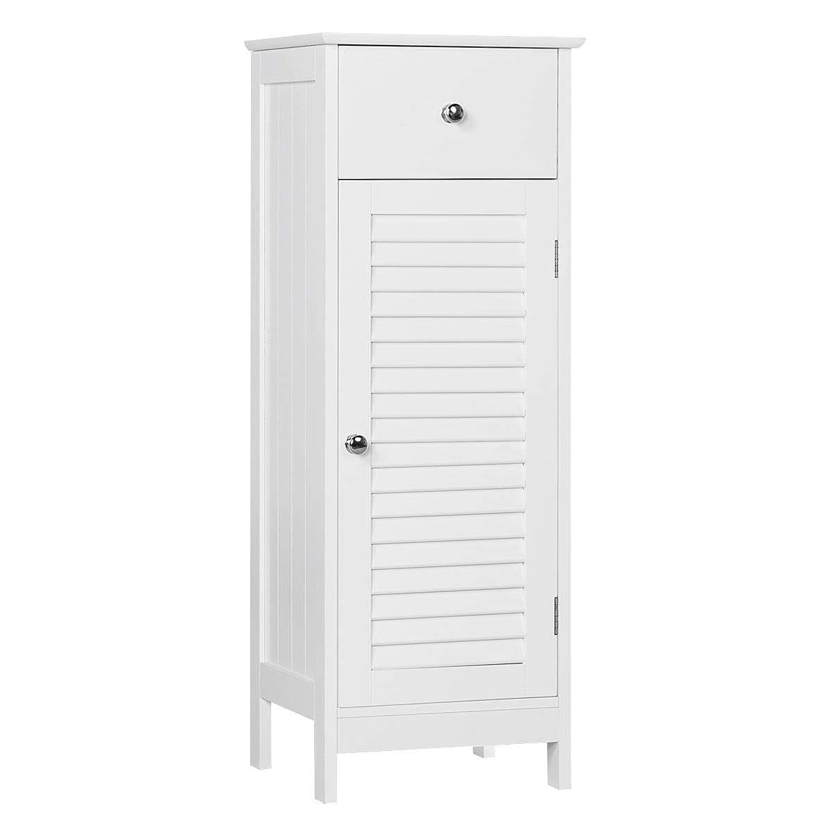 Bathroom Floor Storage Cabinet, Freestanding Side Table Storage Organizer Unit