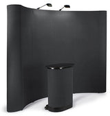 10-Foot-Wide Curved Pop-Up Trade Show Portable Display Booth